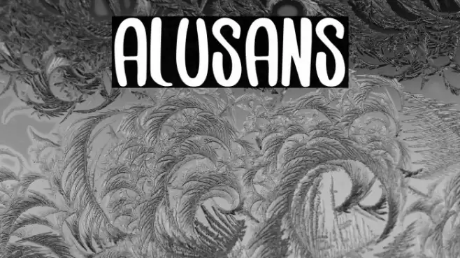 Alusans Font examples