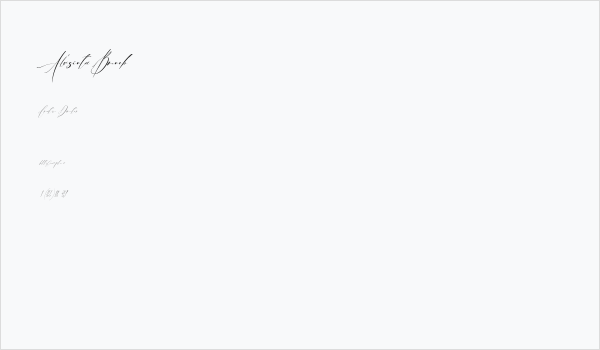 Alusinta Brenob Business Card