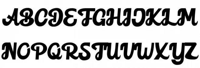 Alvardo Regular 字体 大写