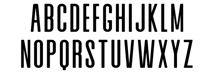 Alvaro Condensed Font LOWERCASE