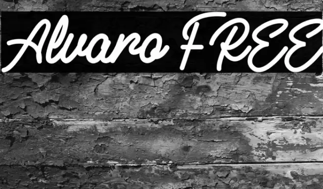 Alvaro FREE Font examples