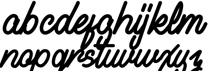 AlvaroFREE Font LOWERCASE