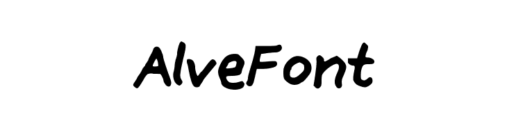 AlveFont Font