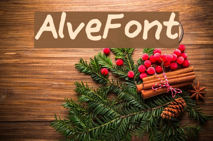 AlveFont Font examples