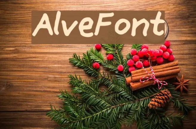 AlveFont Example 1