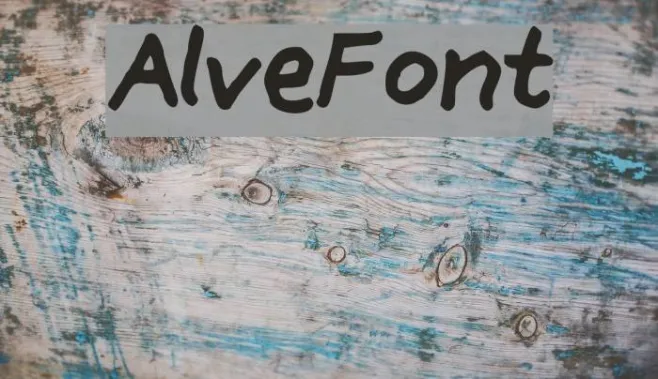 AlveFont Example 2