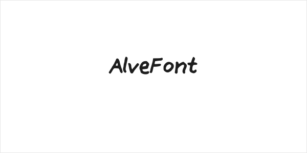 AlveFont Logo