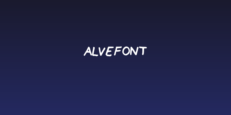 AlveFont Social Header