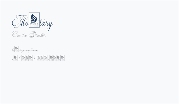 Alventary Business Card