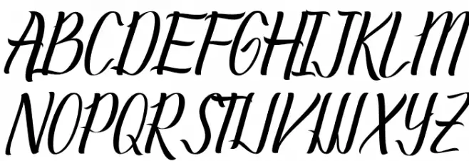 Alverion フォント 大文字