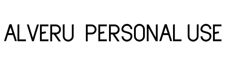 Alveru - Personal Use  baixar fontes gratis