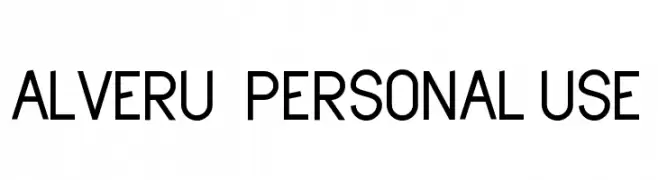 Alveru - Personal Use  Скачать бесплатные шрифты