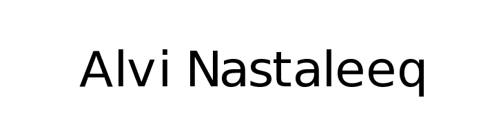 Alvi Nastaleeq Fonte