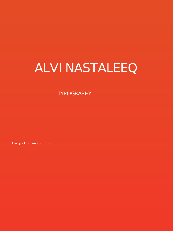 Alvi Nastaleeq Poster