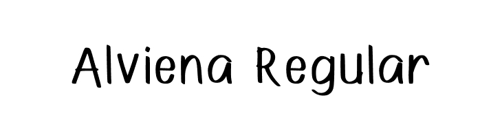 Alviena Regular  フリーフォントのダウンロード