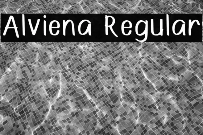 Alviena Regular Font examples
