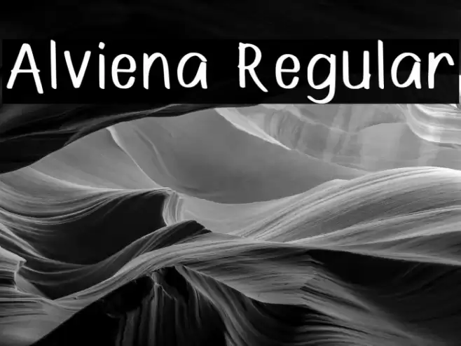 Alviena Regular Font examples