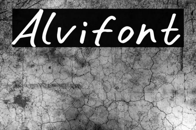 Alvifont Font examples