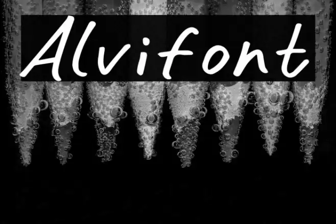 Alvifont Font examples