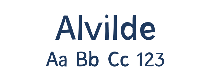 Alvilde Font Preview