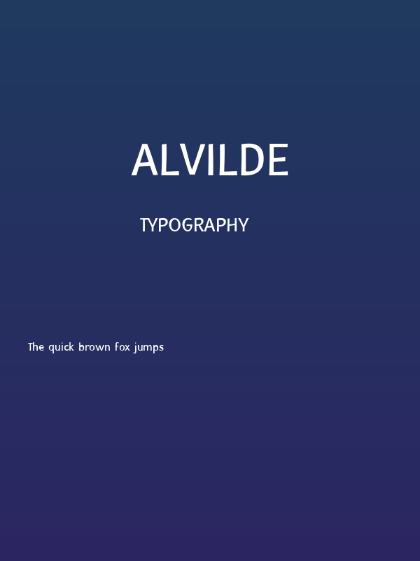 Alvilde Poster