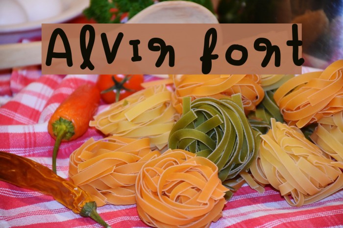 Alvin Font examples