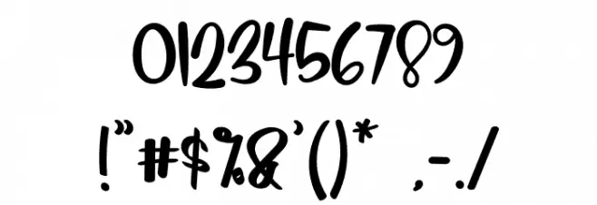 Always Be Loved Font OTHER CHARS