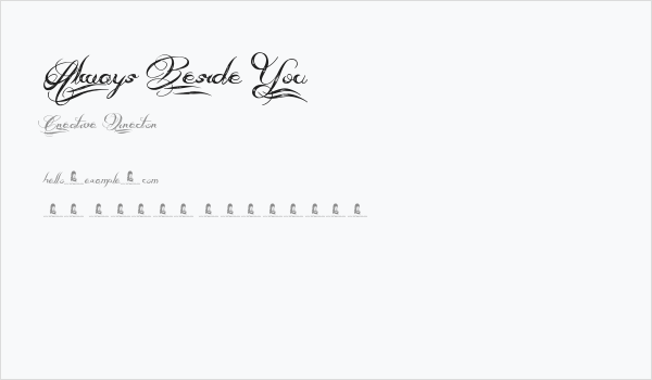 Always Beside You Business Card