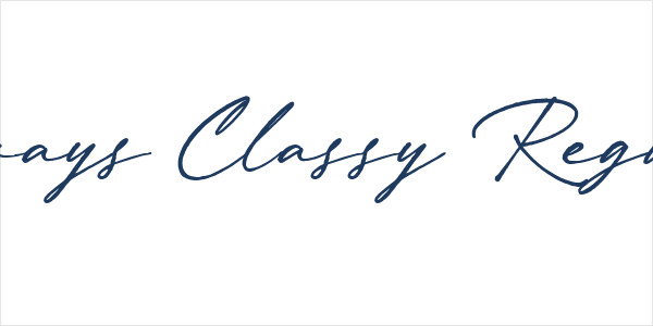 Always Classy Regular Logo