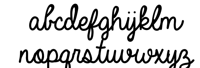 Always In My Heart Font LOWERCASE