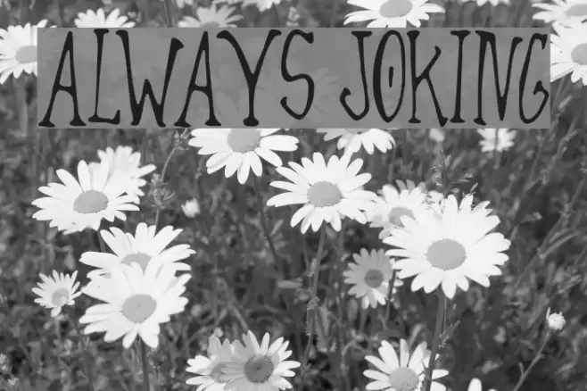 Always Joking Font examples