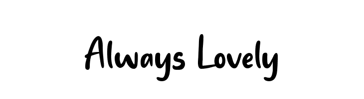 Always Lovely  免费字体下载