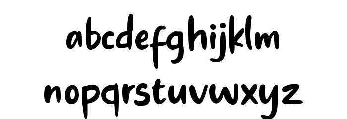 Always Lovely Font LOWERCASE