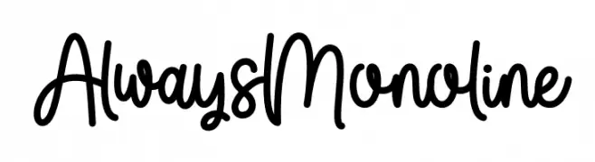 Always Monoline  Скачать бесплатные шрифты