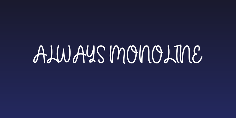 Always Monoline Social Header