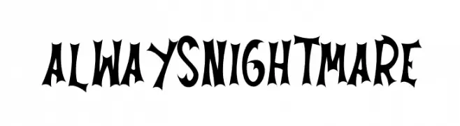 Always Nightmare  Скачать бесплатные шрифты
