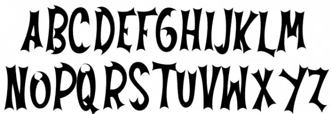 Always Nightmare Caratteri MAIUSCOLE