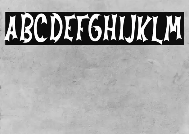 Always Nightmare Font examples