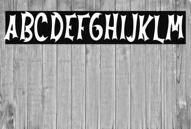 Always Nightmare Font examples