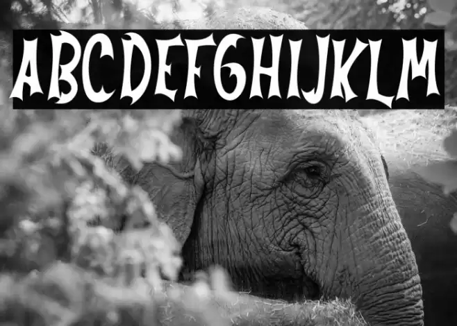 Always Nightmare Font examples