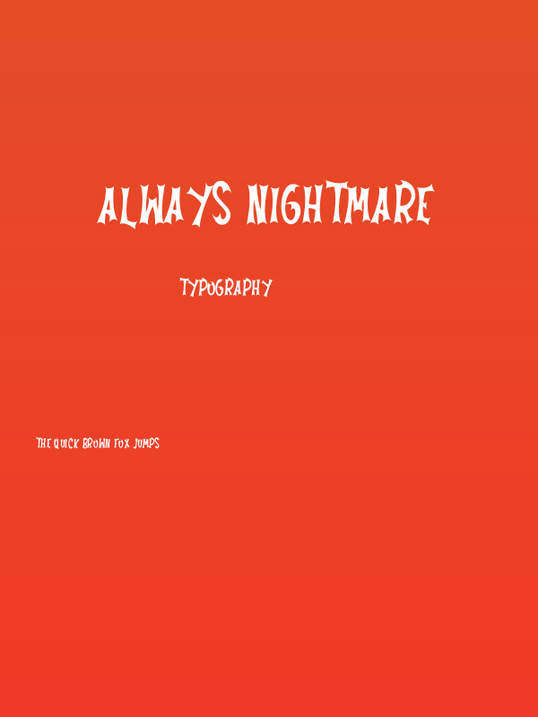 Always Nightmare Poster