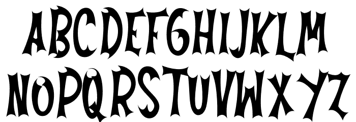 Always Nightmare Caratteri MINUSCOLO
