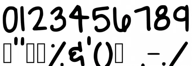 Always Regular Font OTHER CHARS