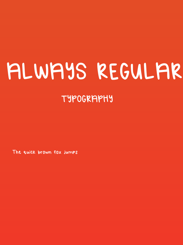 Always Regular Poster