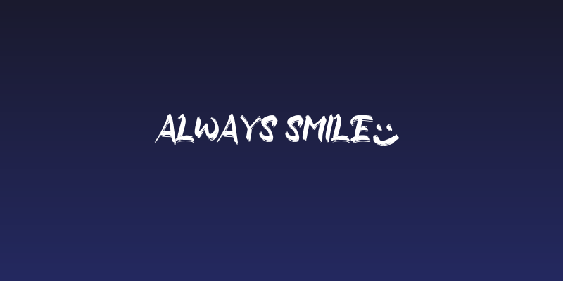 Always Smile_ Social Header