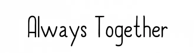 Always Together  Frei Schriftart Herunterladen