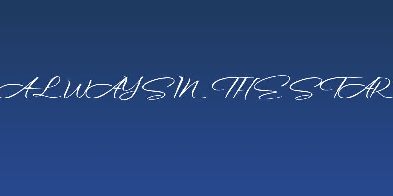 Always in the Star Social Header