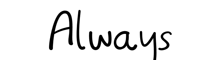 Always  नि: शुल्क फ़ॉन्ट्स डाउनलोड