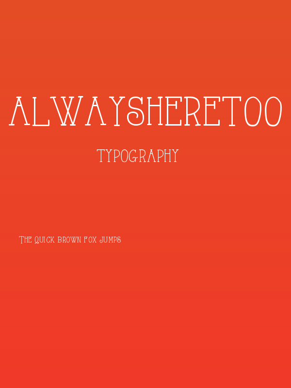 AlwaysHereToo Poster
