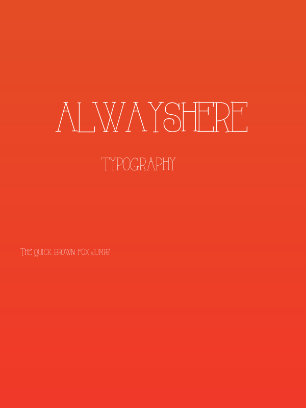 AlwaysHere Poster